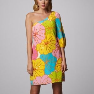 Lilly Pulitzer Teresa Silk One Shoulder Dress 2